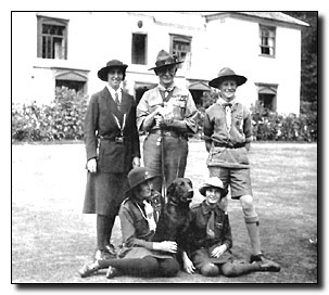 BP with his family at Gilwell Park