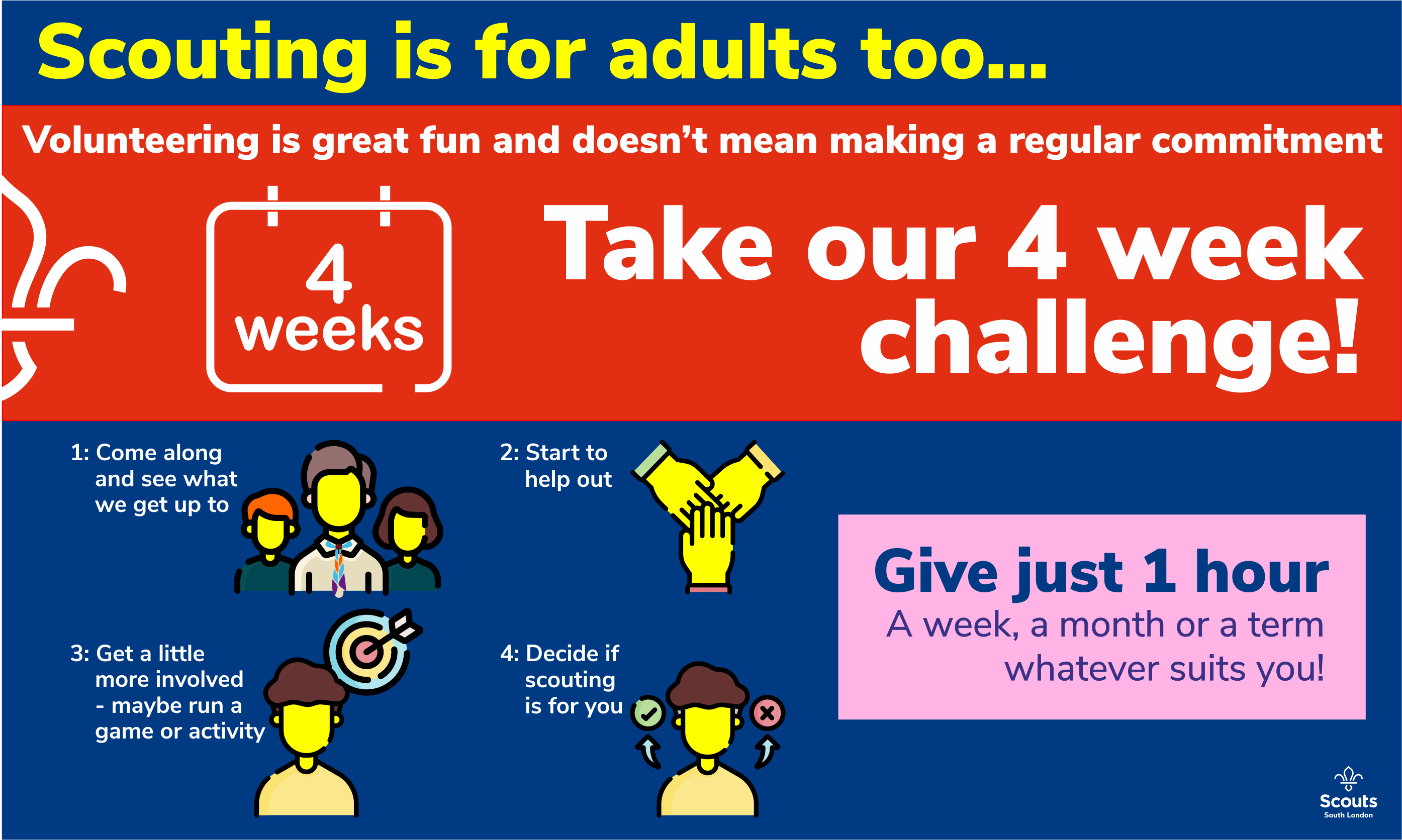 4 week challenge advertising banner 