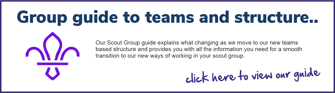 Click here to download our scout group guide to teams and structures