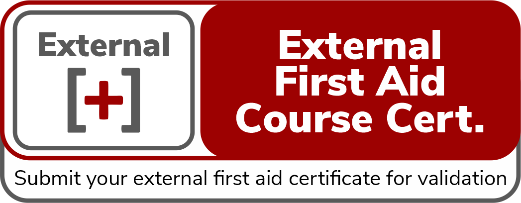 Submit your external first aid certificate for validation