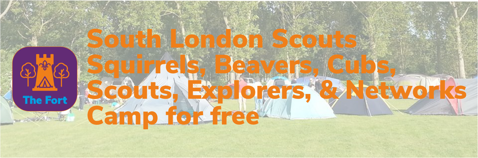 Members of South London Scouts camp for free 