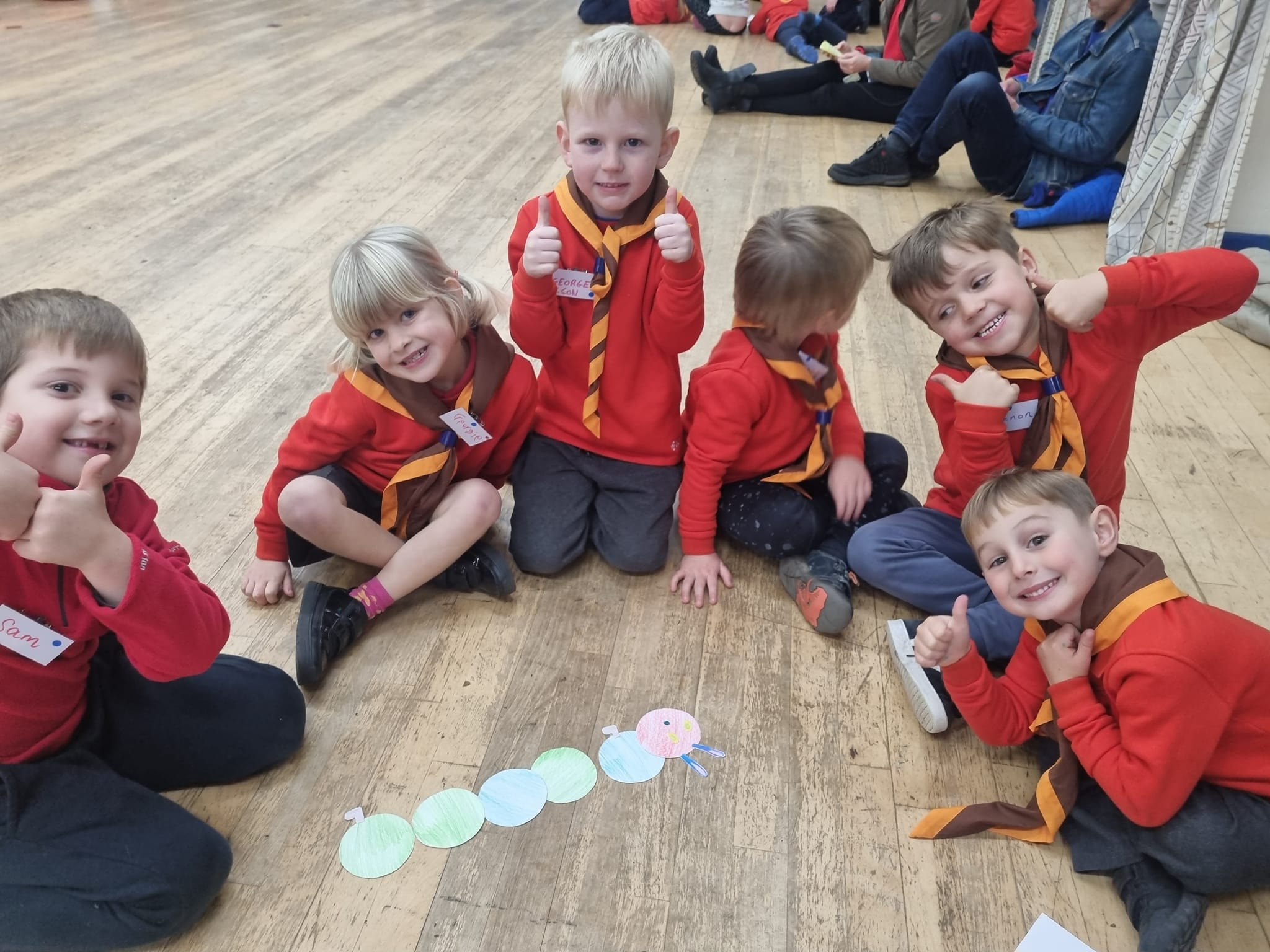 Squirrel Scouts dojng YouShape Activities