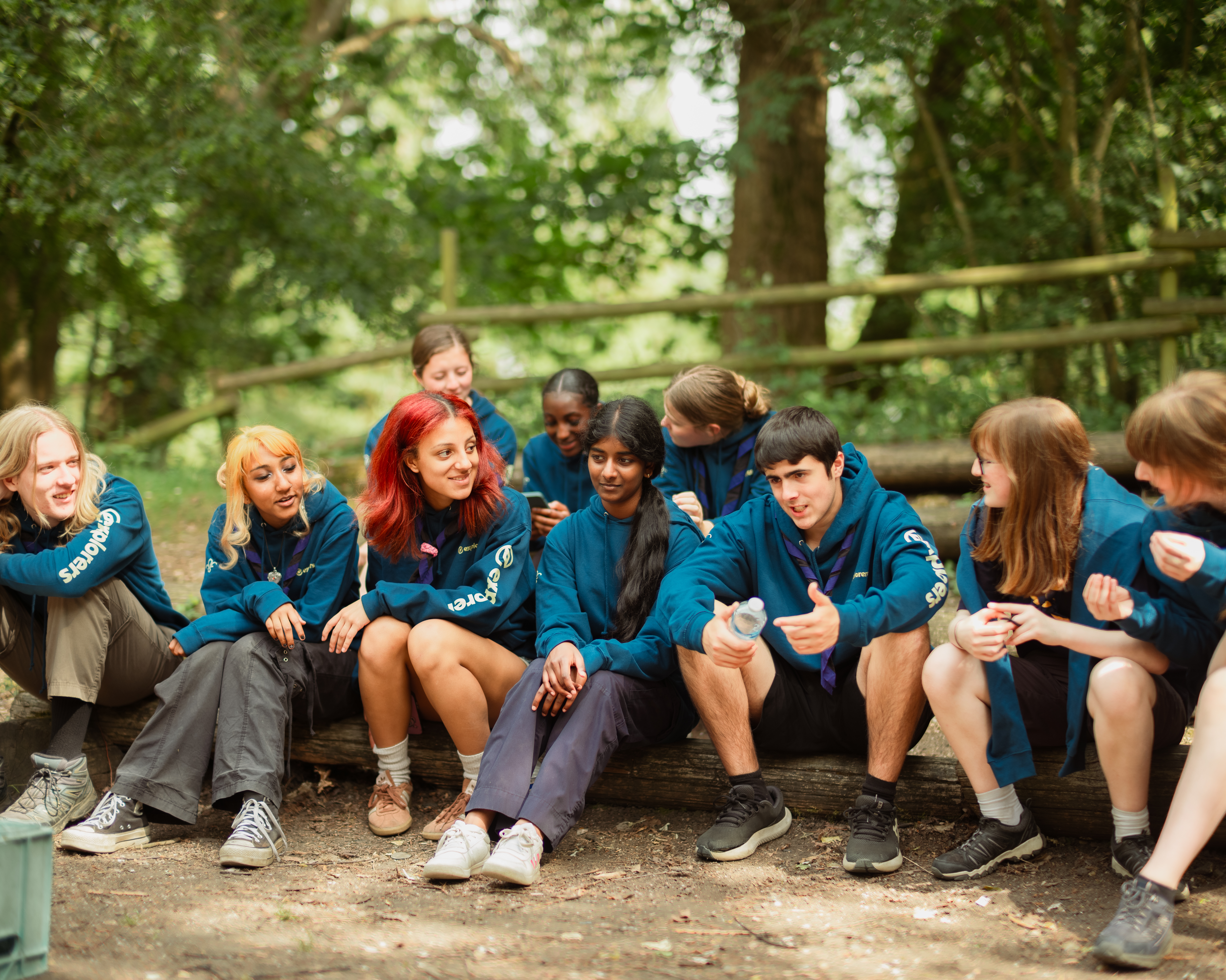 explorers chatting